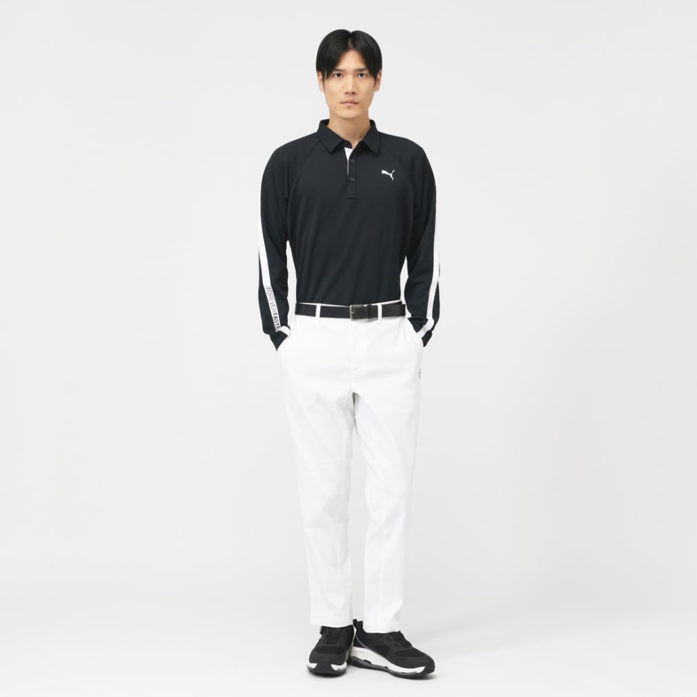 PUMA Men's Golf Wear PF Stretch Thermo Tapered Line LS Polo 630423