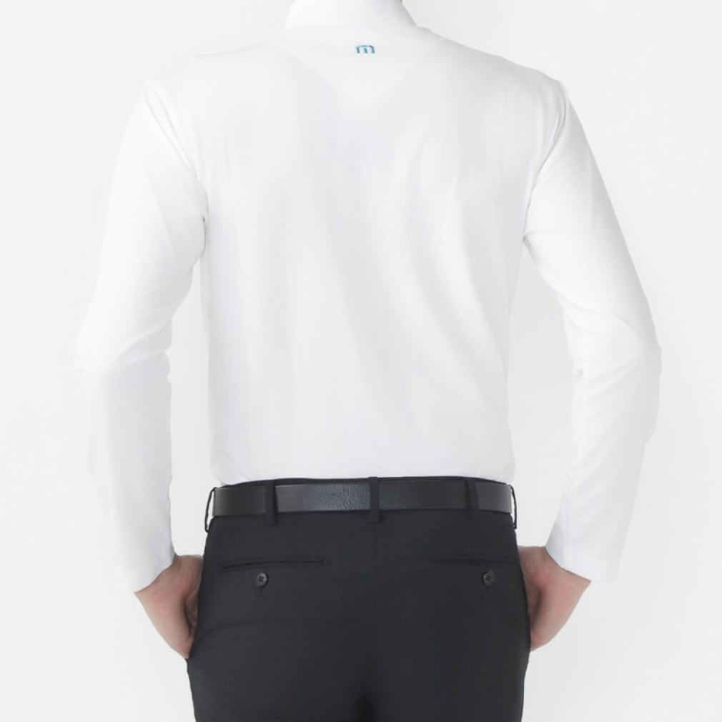TRAVIS MATHEW Men's Golf Wear L/S Mock-Neck Tee 7AK020