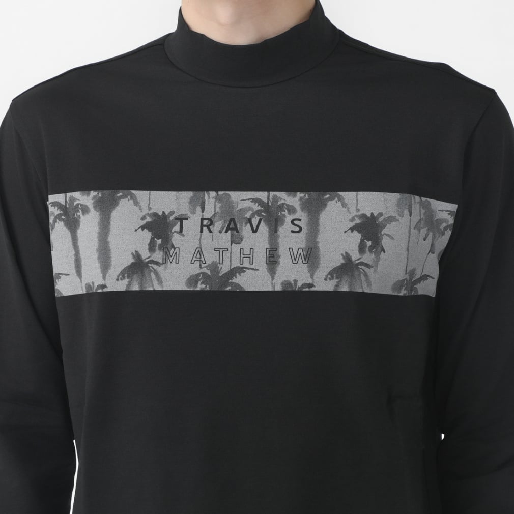 TRAVIS MATHEW Men's Golf Wear L/S Mock-Neck Tee 7AK020