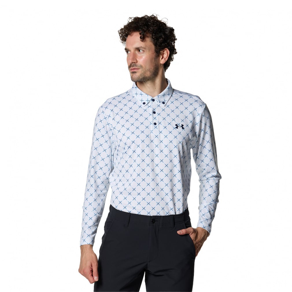 UNDER ARMOUR Men's Golf Wear UA Playoff Deuce Long Sleeve Polo 1381280