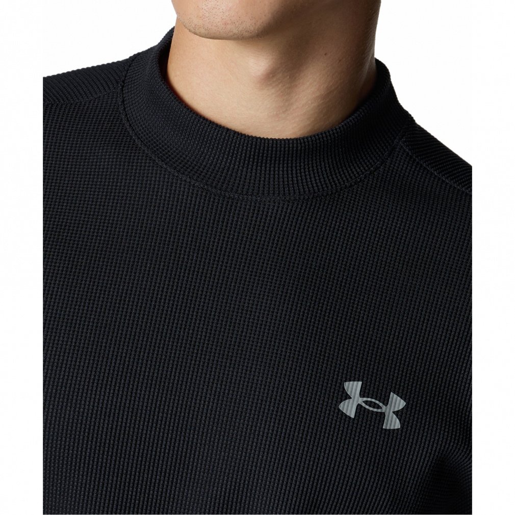 UNDER ARMOUR Men's Golf Wear UA Drive Waffle Long Sleeve Mock-neck Shirt 6007932