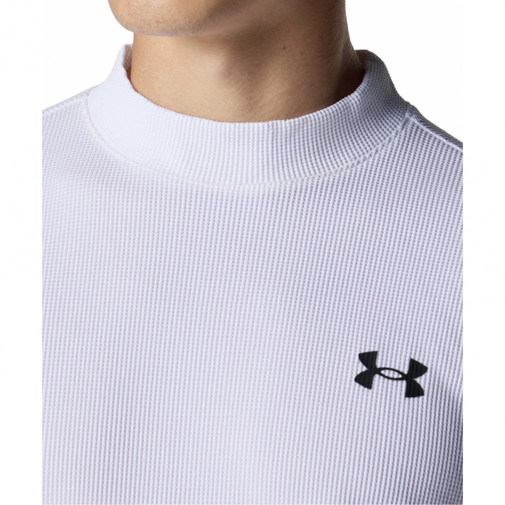 UNDER ARMOUR Men's Golf Wear UA Drive Waffle Long Sleeve Mock-neck Shirt 6007932