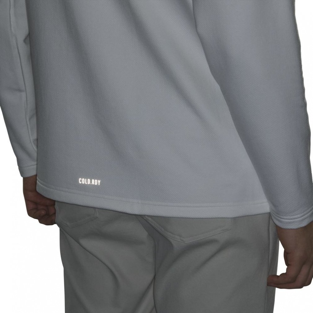 adidas Men's Golf Wear COLD .RDY Three Stripes Long Sleeve Mock Shirt JVV04