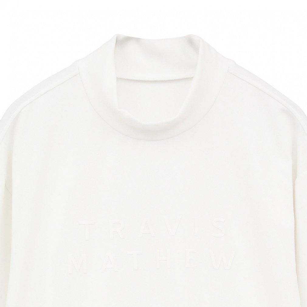TRAVIS MATHEW Men's Golf Wear Print Logo Mock 7AK043