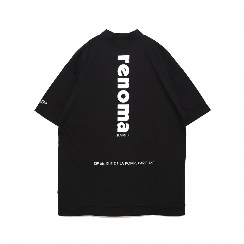 renoma Men's Golf Wear VERTICAL LOGO MOCK NECK S/S-SP RG5106-004