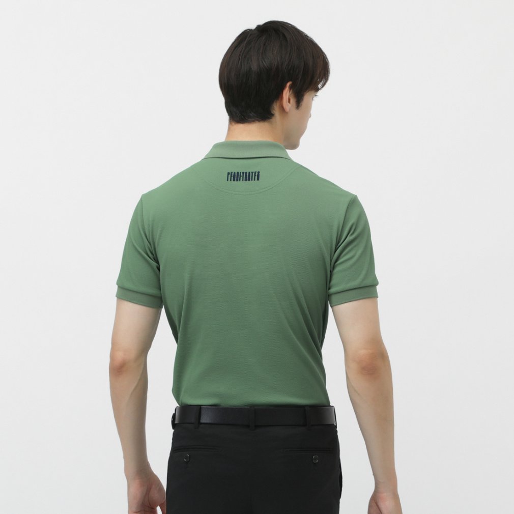 PEARLY GATES Men's Golf Wear Full-Dull Popcorn Pique Short Sleeve Polo Shirt 0535260605