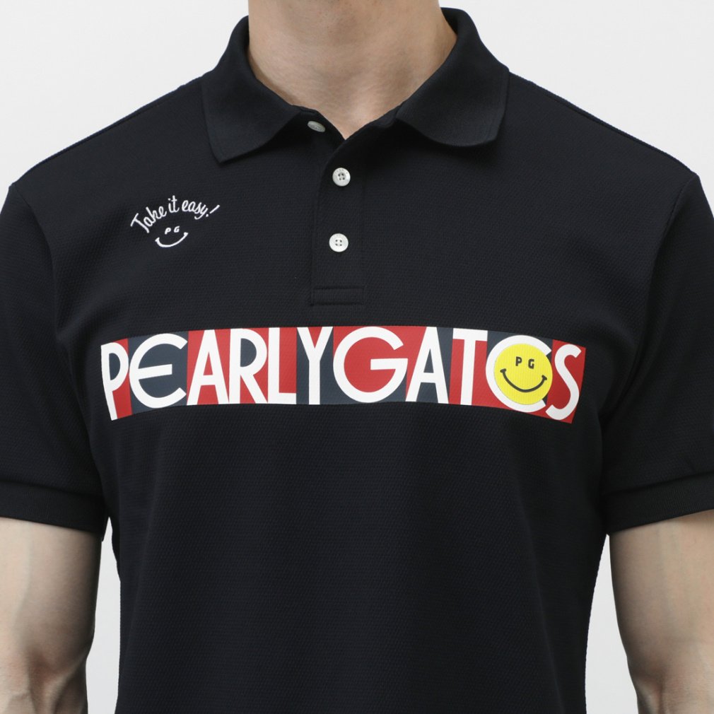 PEARLY GATES Men's Golf Wear Full-Dull Popcorn Pique Short Sleeve Polo Shirt 0535260605