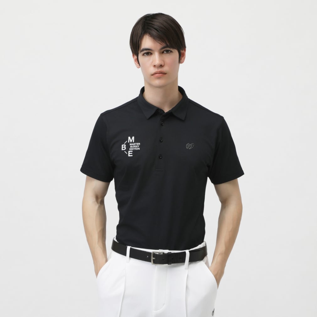 MASTER BUNNY EDITION Men's Golf Wear SPX Eco Blue Mini Waffle 7585160301