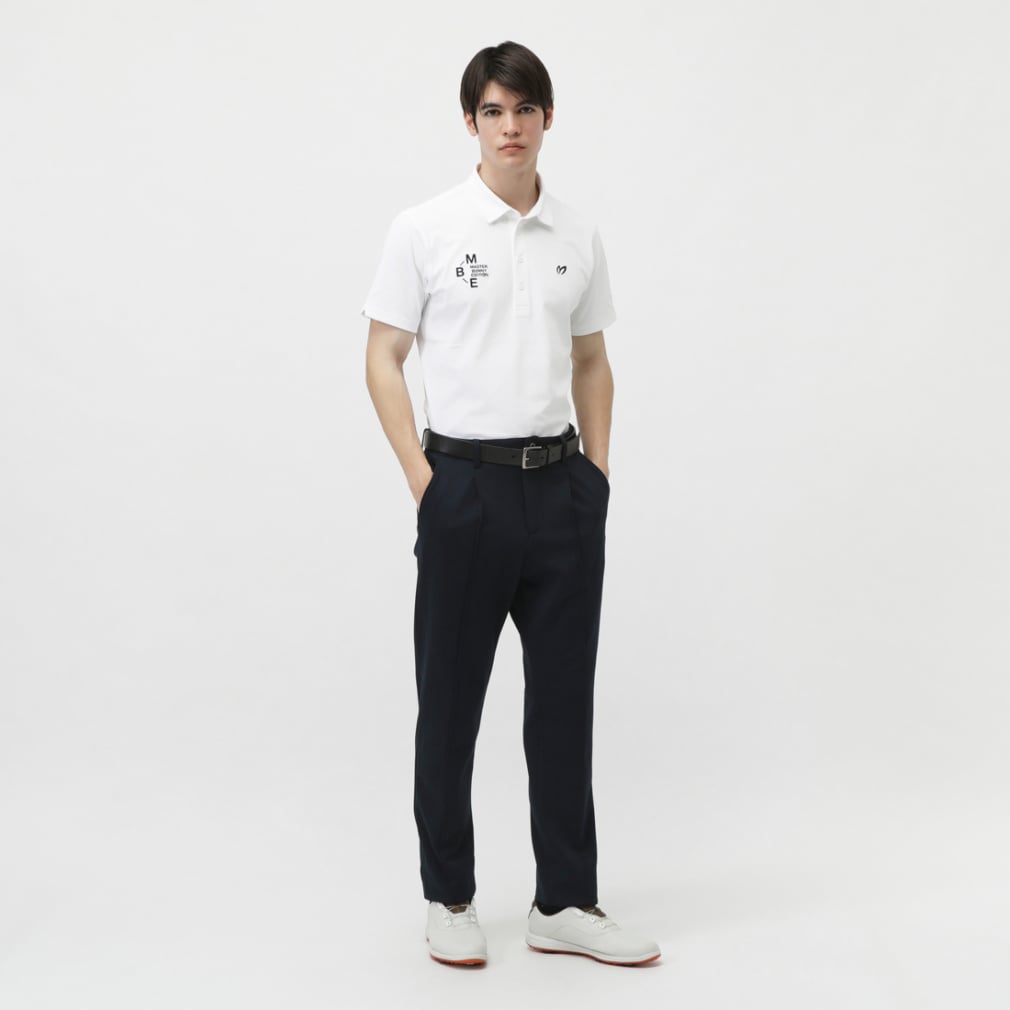 MASTER BUNNY EDITION Men's Golf Wear SPX Eco Blue Mini Waffle 7585160301