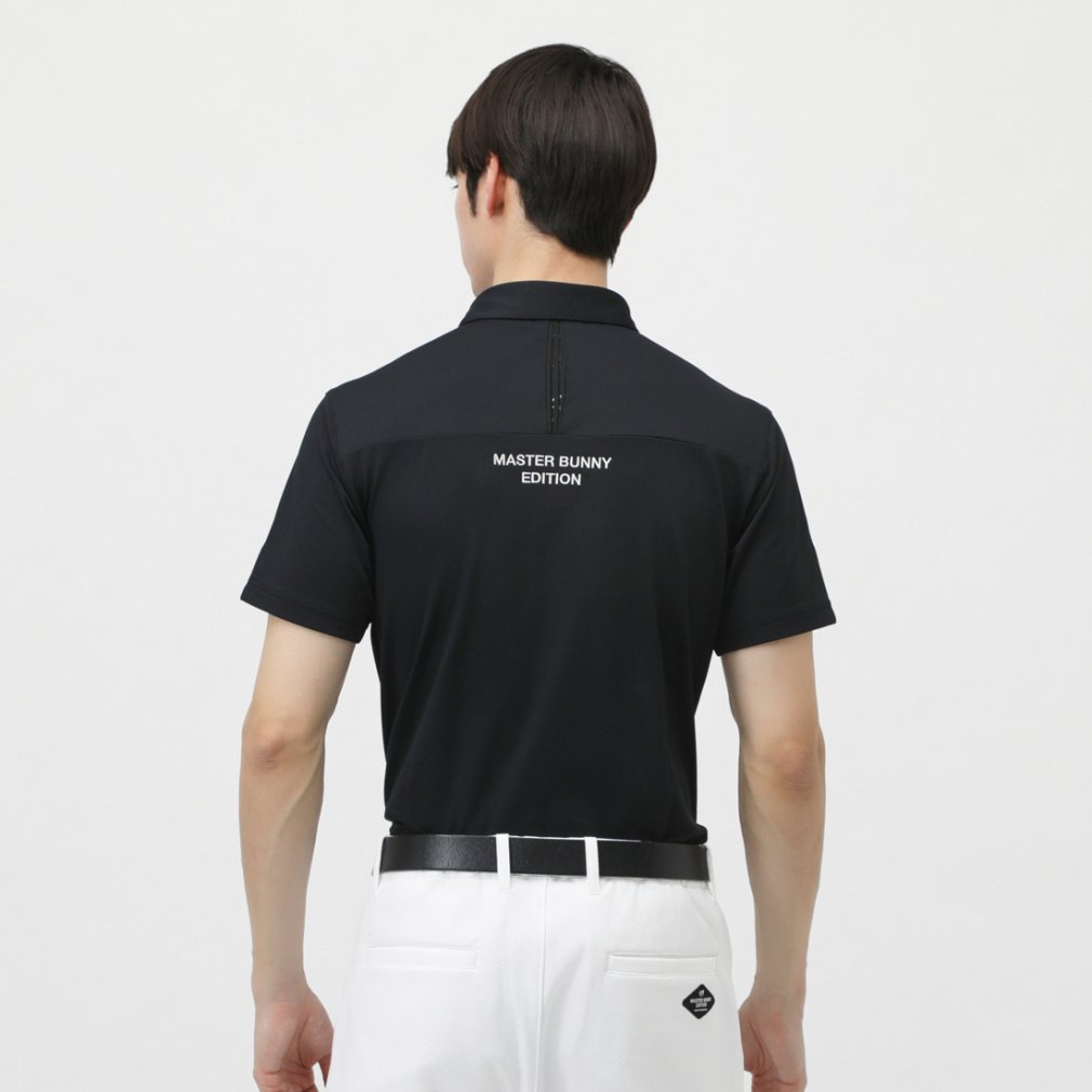 MASTER BUNNY EDITION Men's Golf Wear SPX Eco Blue Mini Waffle 7585160301