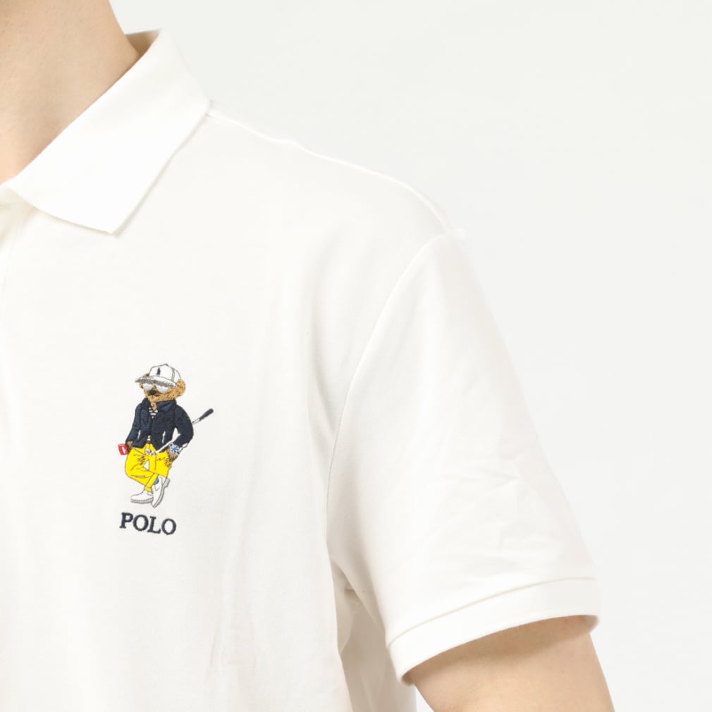 RALPH LAUREN Men's Golf Wear Pro Fit Short Sleeve Bear Polo Shirt