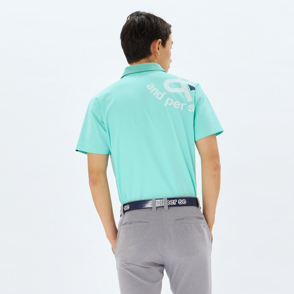 and per se Men's Golf Wear Swing Dry Short Sleeve Polo Shirt AMS9705V1
