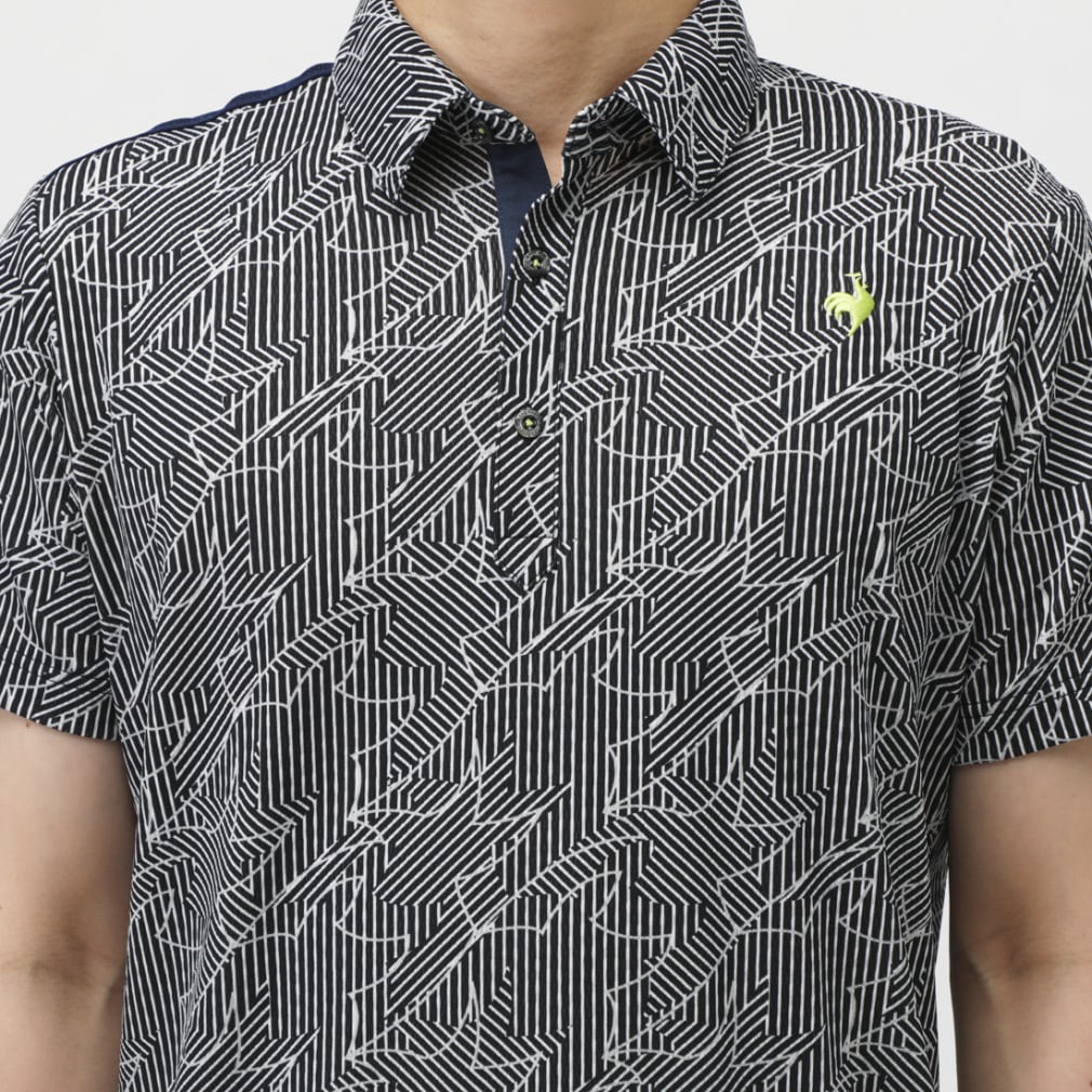 le coq sportif golf Men's Golf Wear Cool-to-the-Touch Shirt LG5SHS19M