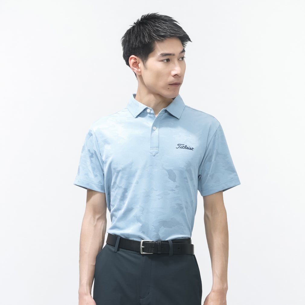 Titleist Men's Golf Wear Camouflage Jacquard Shirt TMPMS114J 6665902794