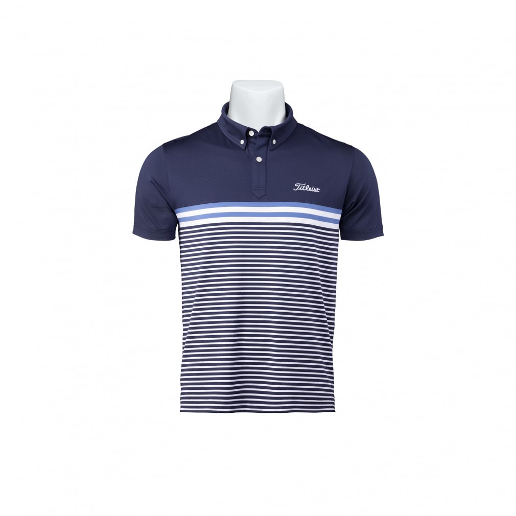 Titleist Men's Golf Wear Panel Stripe Yarn-Dyed Shirt TMPMS118J 6665903241