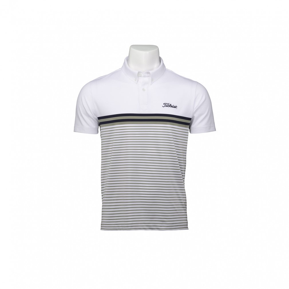 Titleist Men's Golf Wear Panel Stripe Yarn-Dyed Shirt TMPMS118J 6665903241
