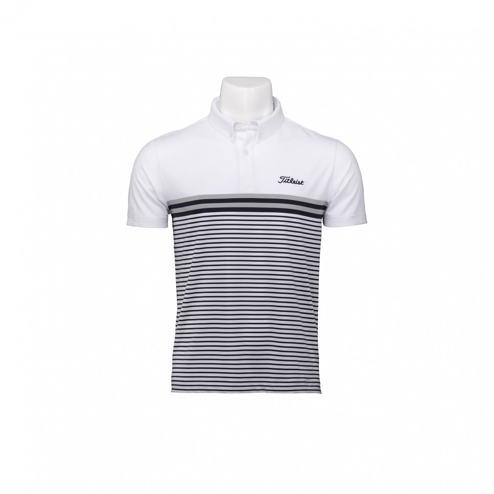 Titleist Men's Golf Wear Panel Stripe Yarn-Dyed Shirt TMPMS118J 6665903241