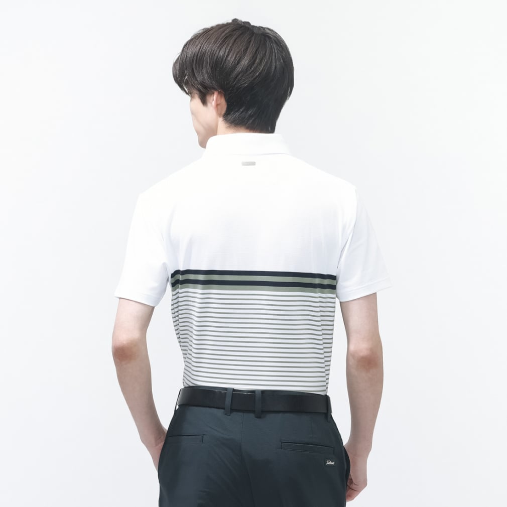 Titleist Men's Golf Wear Panel Stripe Yarn-Dyed Shirt TMPMS118J 6665903241