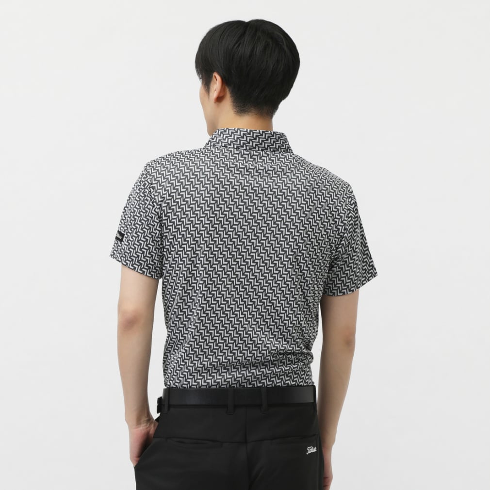 Titleist Men's Golf Wear Bias Herringbone Jacquard Shirt TMPMS103J