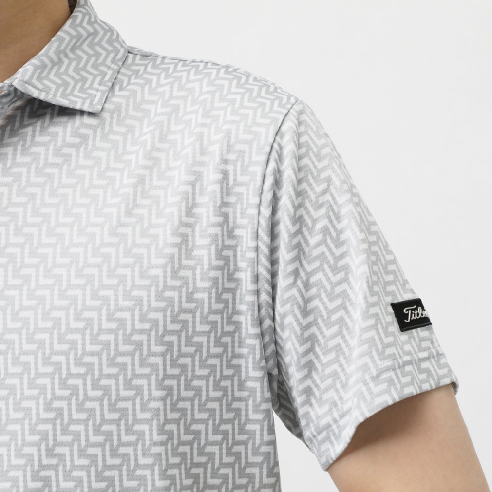 Titleist Men's Golf Wear Bias Herringbone Jacquard Shirt TMPMS103J
