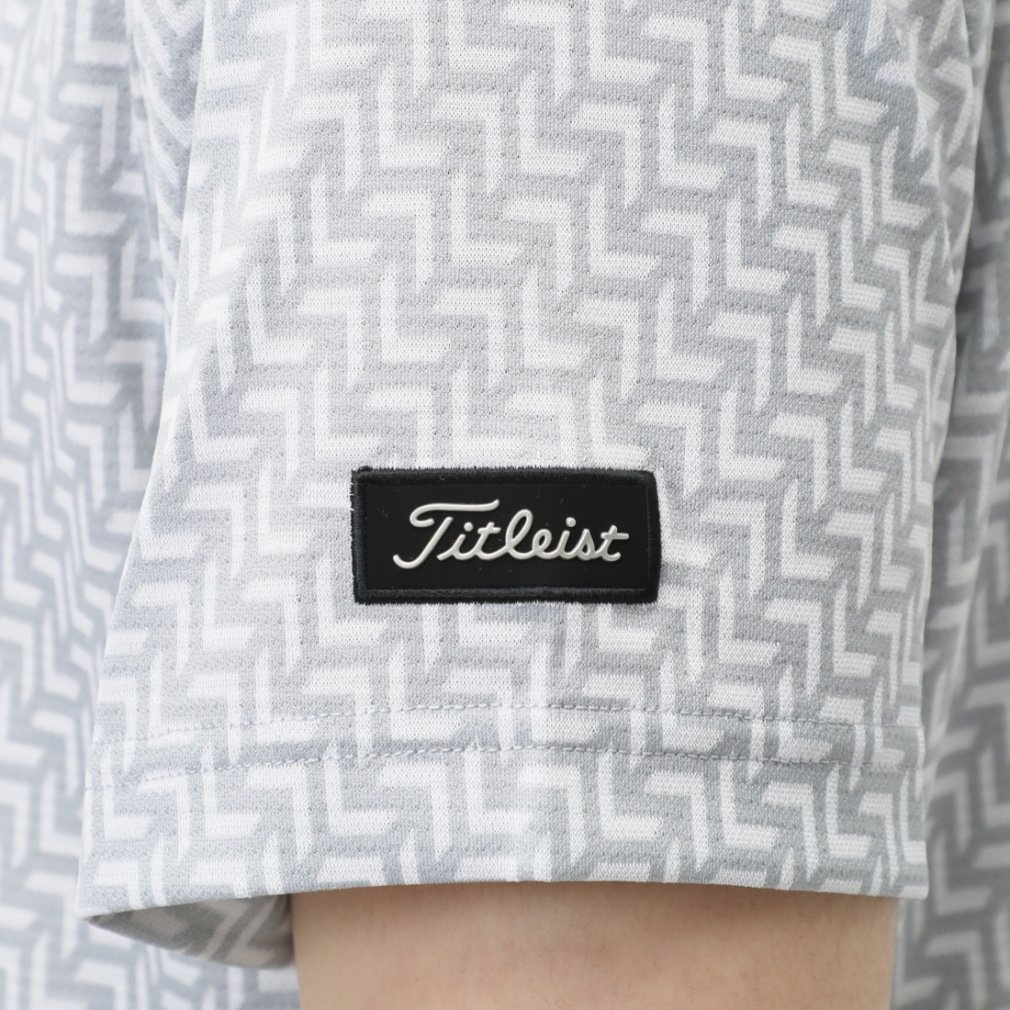 Titleist Men's Golf Wear Bias Herringbone Jacquard Shirt TMPMS103J