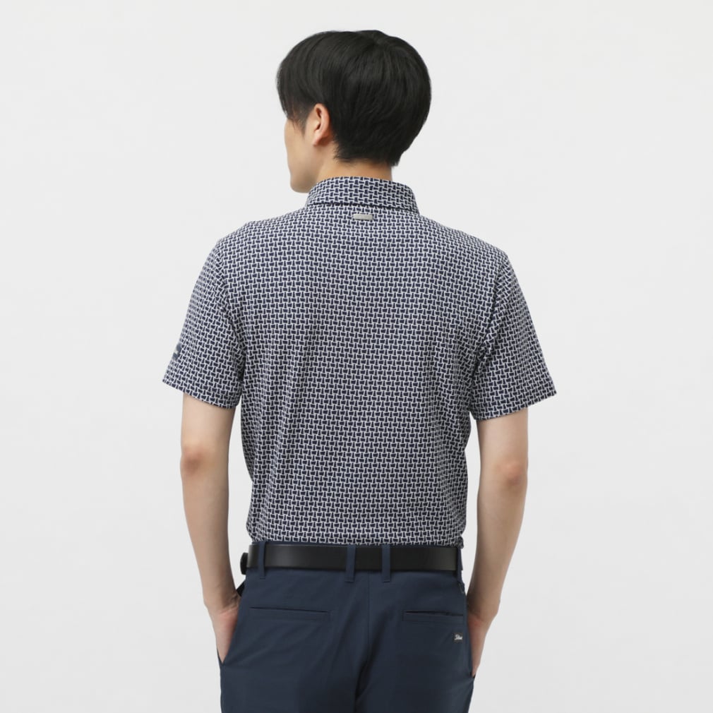 Titleist Men's Golf Wear Jacquard Button-Down Shirt TMPMS117J