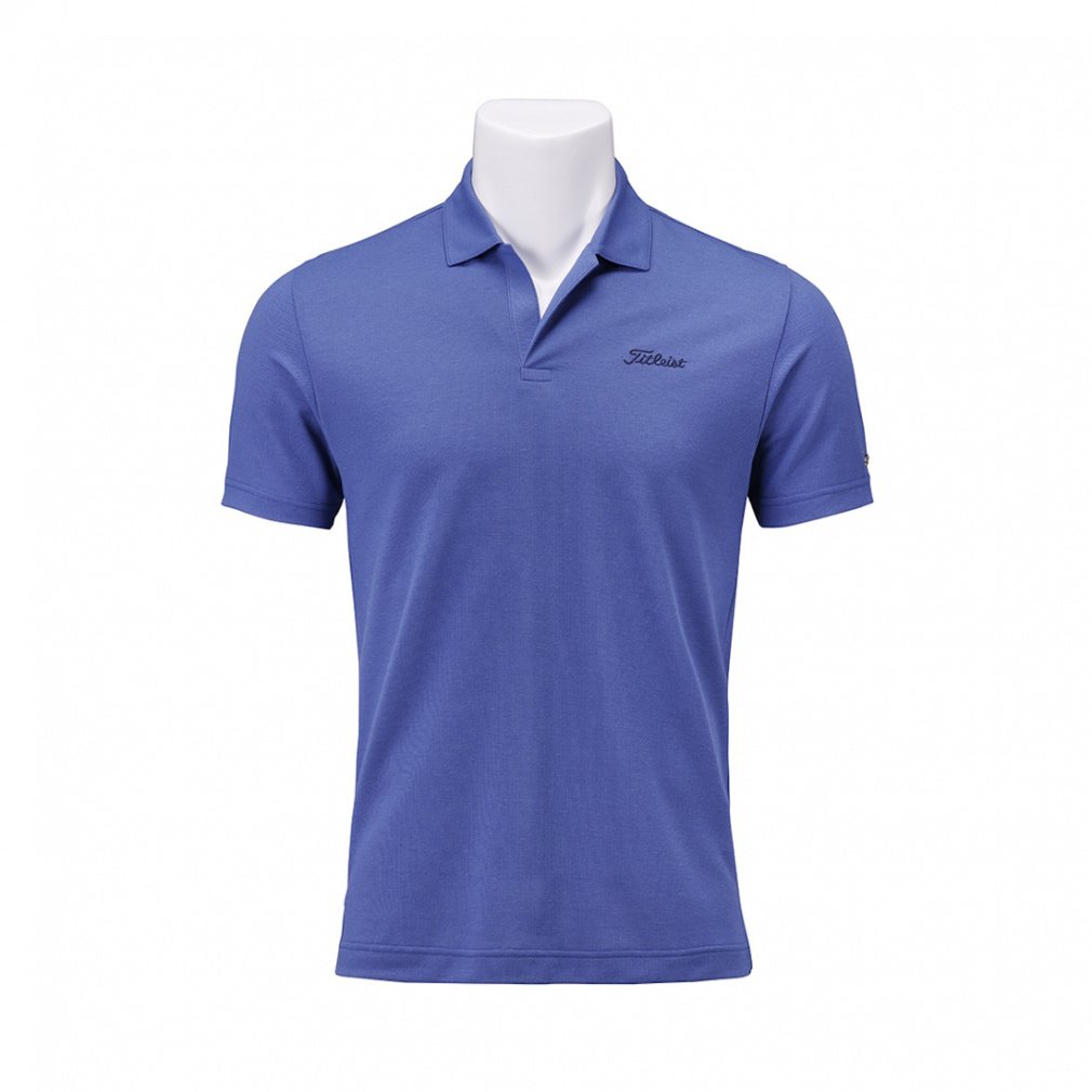 Titleist Men's Golf Wear Linen Blend Piqué Shirt TKPMS115J 6665206038