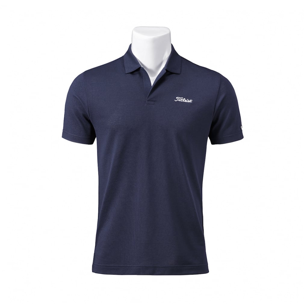 Titleist Men's Golf Wear Linen Blend Piqué Shirt TKPMS115J 6665206038