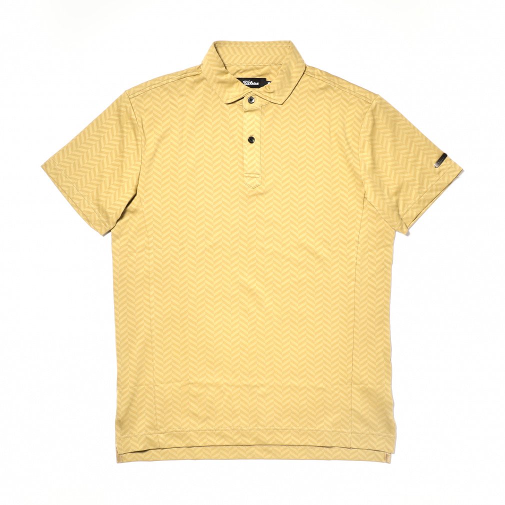 Titleist Men's Golf Wear Herringbone Jacquard Shirt TKPMS121J 6665206991
