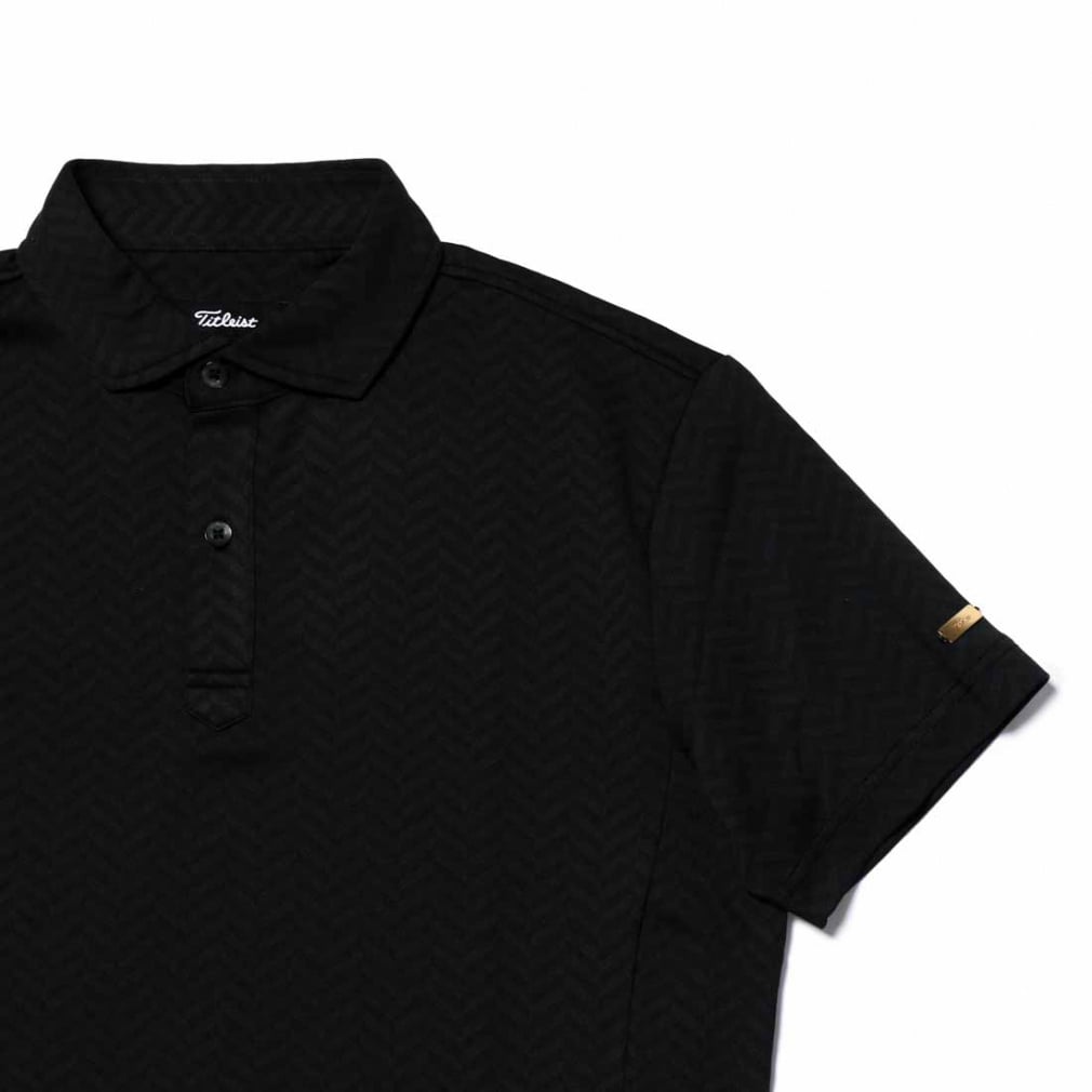 Titleist Men's Golf Wear Herringbone Jacquard Shirt TKPMS121J 6665206991