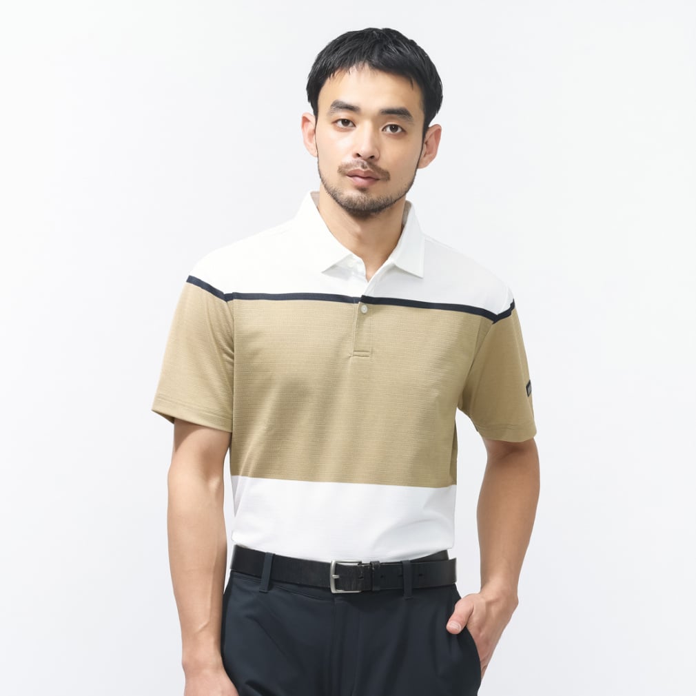 Titleist Men's Golf Wear Yarn-Dyed Color Block Shirt TLPMS122J 6665530096