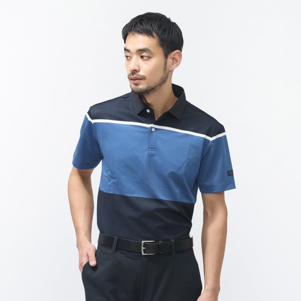 Titleist Men's Golf Wear Yarn-Dyed Color Block Shirt TLPMS122J 6665530096