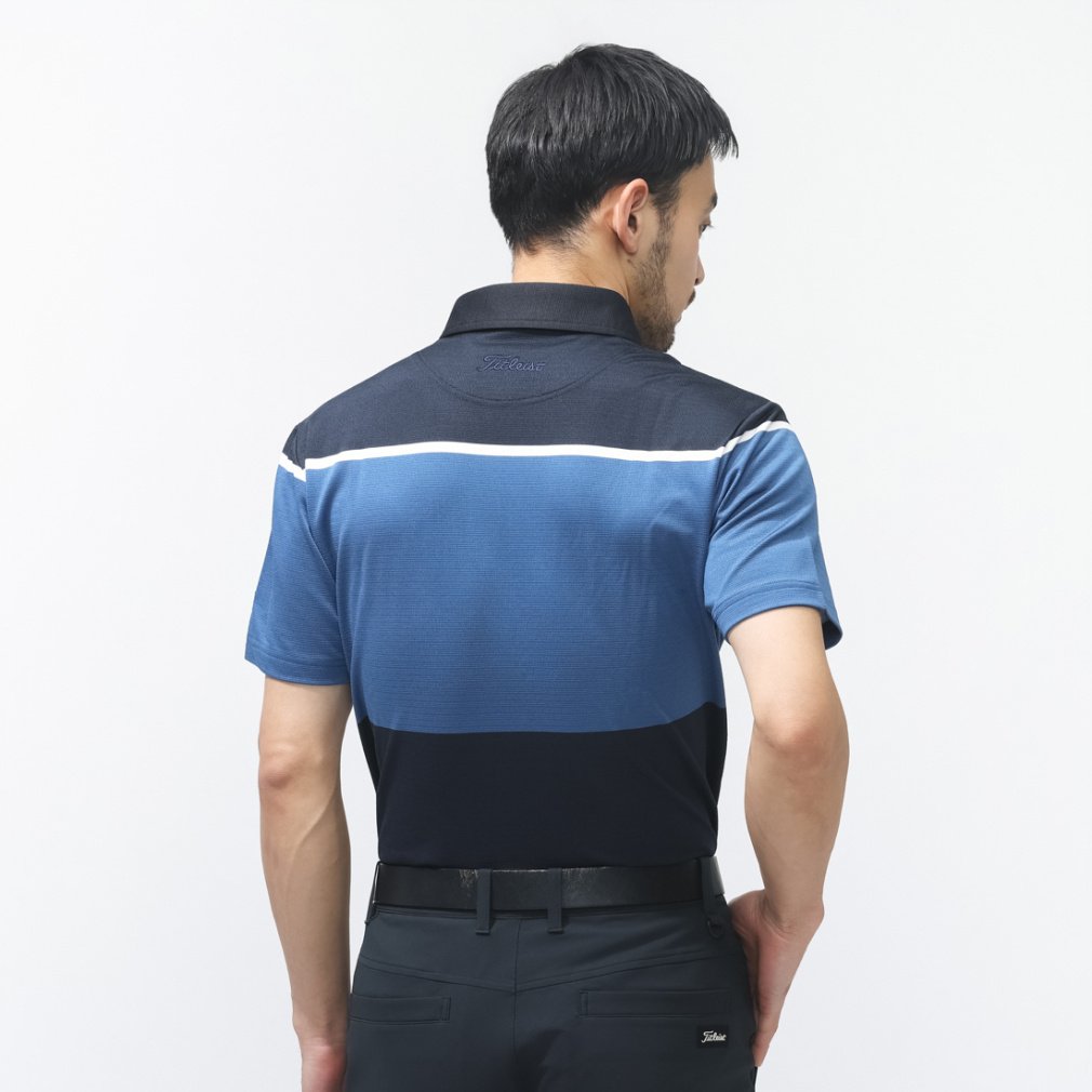Titleist Men's Golf Wear Yarn-Dyed Color Block Shirt TLPMS122J 6665530096