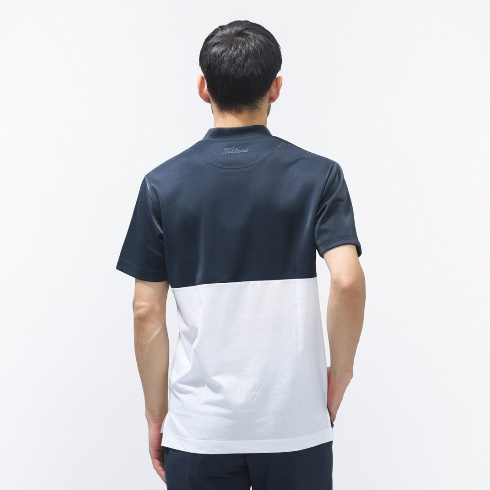 Titleist Men's Golf Wear Mesh Cho x Pique Cooling Mock Shirt TLPMS125J 6665531437