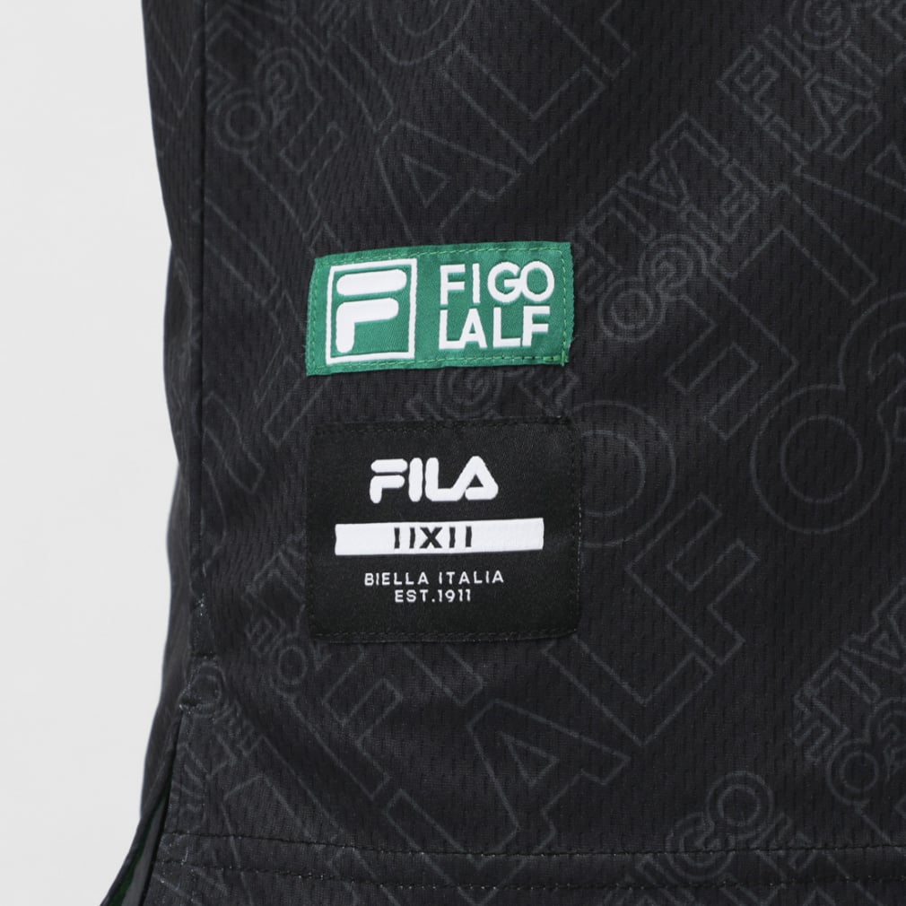 FILA Men's Golf Wear Typography Print Short Sleeve Shirt 744640