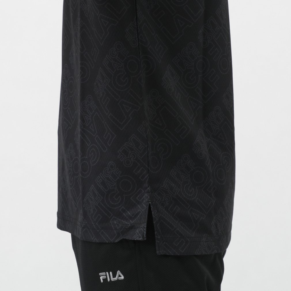FILA Men's Golf Wear Typography Print Short Sleeve Shirt 744640