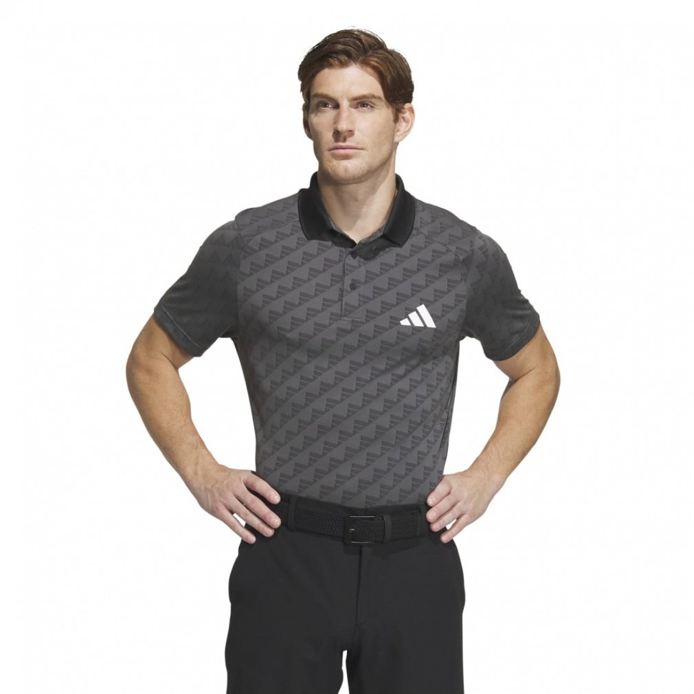 adidas Men's Golf Wear HEAT.RDY BOS Jacquard Polo IKJ53