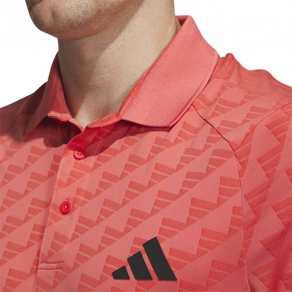 adidas Men's Golf Wear HEAT.RDY BOS Jacquard Polo IKJ53