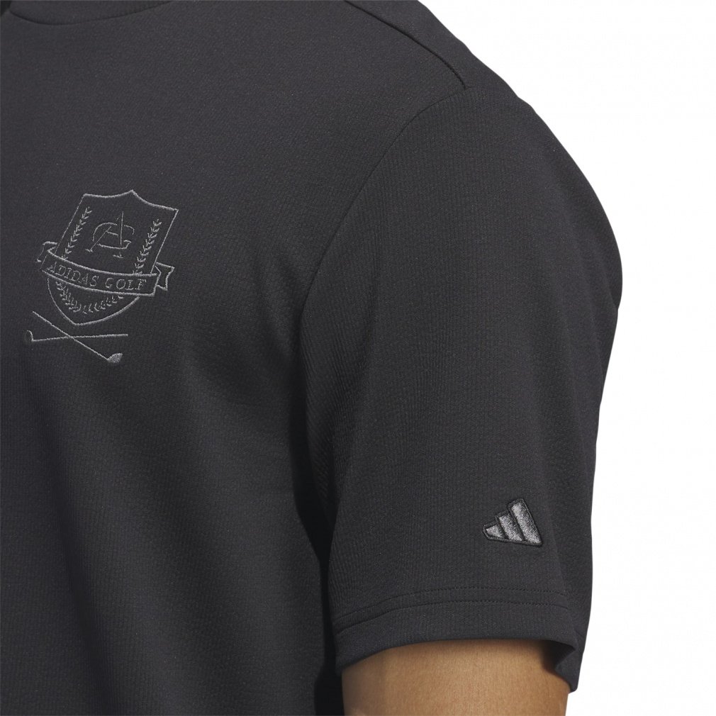 adidas Men's Golf Wear GO-TO Crest Mock Shirt KOW05