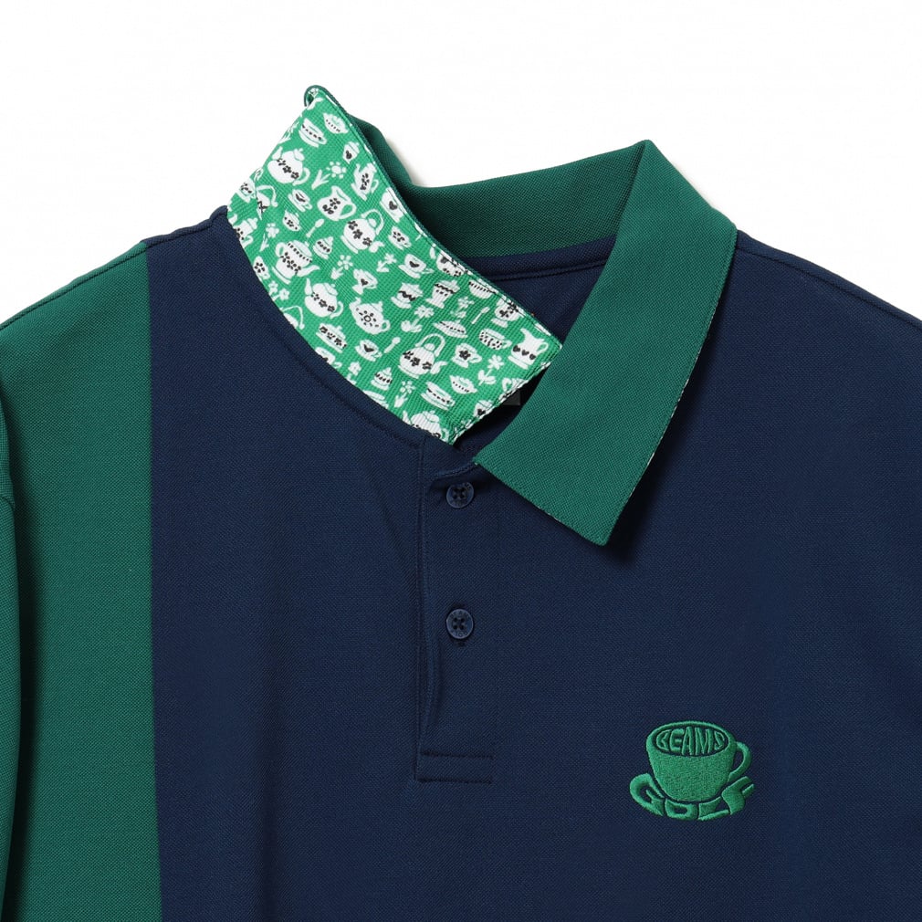 BEAMS GOLF Men's Golf Wear ORANGE LABEL Exclusive Liberty Under Collar Print Polo Shirt 8202017244