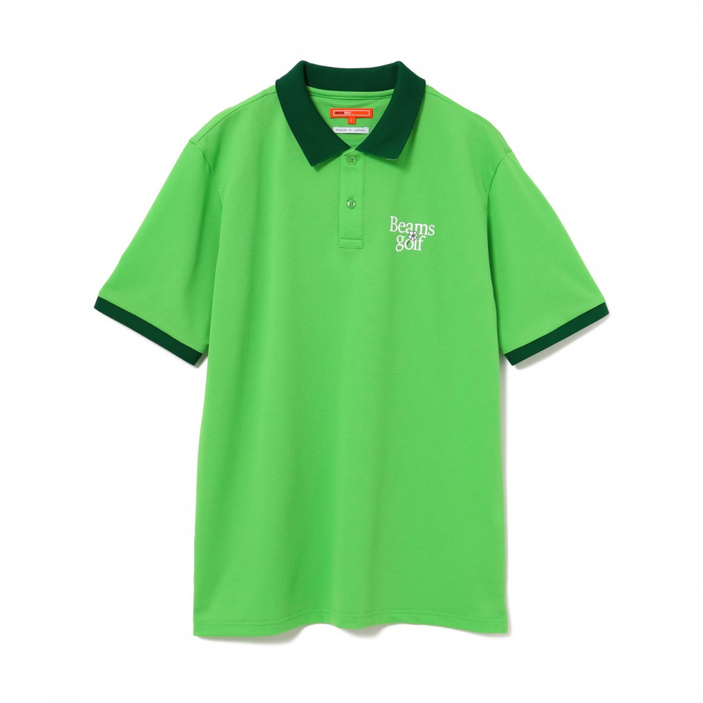 BEAMS GOLF Men's Golf Wear Under Collar Jacquard Polo Shirt 8202010344