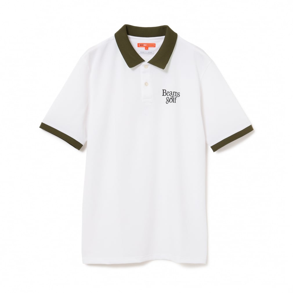 BEAMS GOLF Men's Golf Wear Under Collar Jacquard Polo Shirt 8202010344