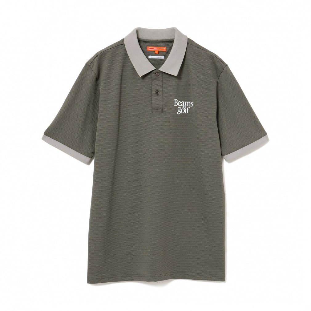 BEAMS GOLF Men's Golf Wear Under Collar Jacquard Polo Shirt 8202010344