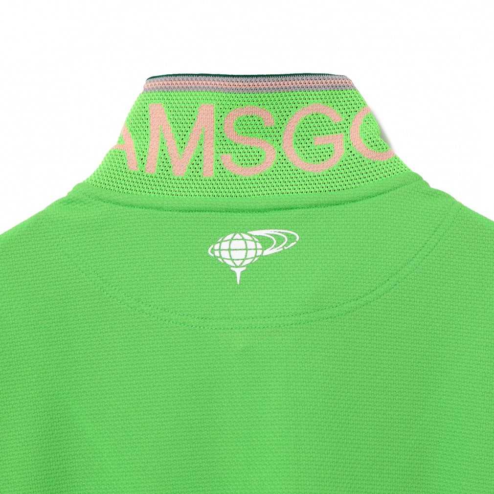 BEAMS GOLF Men's Golf Wear Under Collar Jacquard Polo Shirt 8202010344