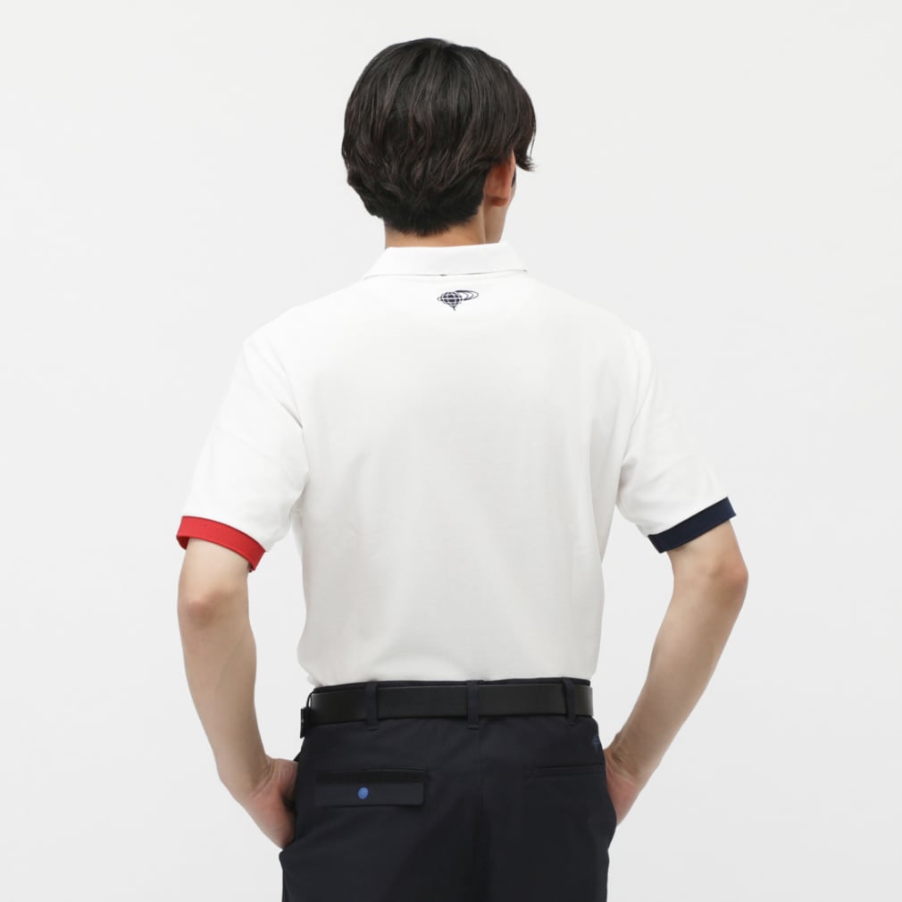 BEAMS GOLF Men's Golf Wear ORANGE LABEL / Exclusive Liberty Under Collar Print Solid Polo Shirt 25SS 8202017844