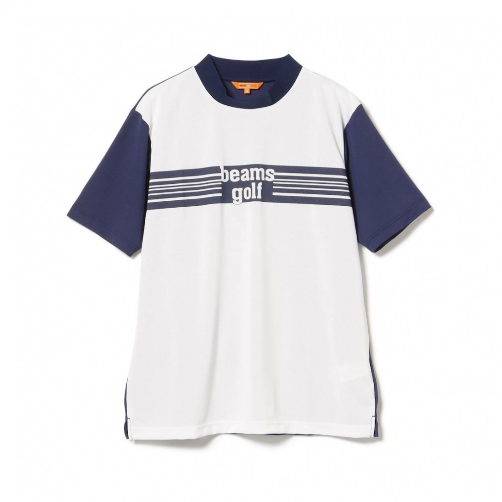 BEAMS GOLF Men's Golf Wear ORANGE LABEL / One-Point Border Mock Neck 8203020980