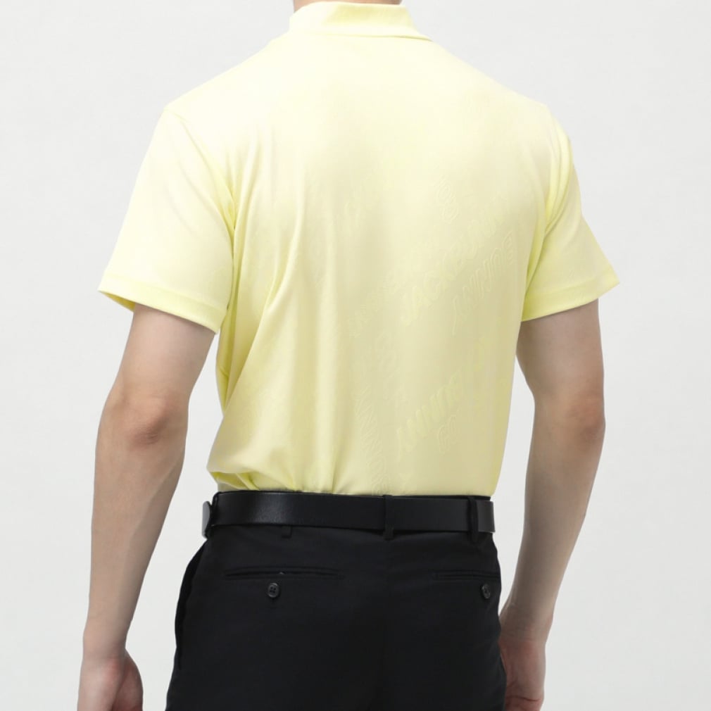 Jack Bunny Men's Golf Wear Logo JQ Mock Neck Cut & Sew (Short Sleeve) 2625167113