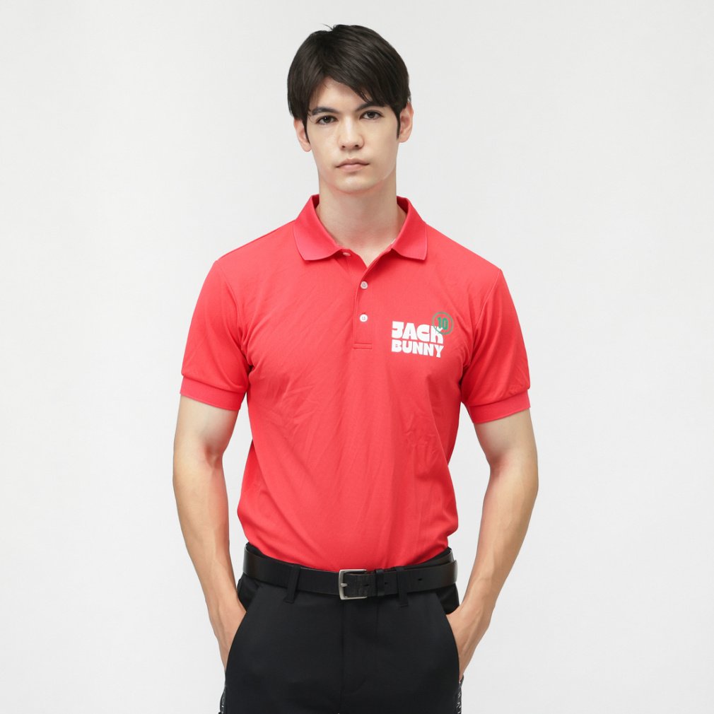 Jack Bunny Men's Golf Wear ZERO AQUA Pique 2623160423