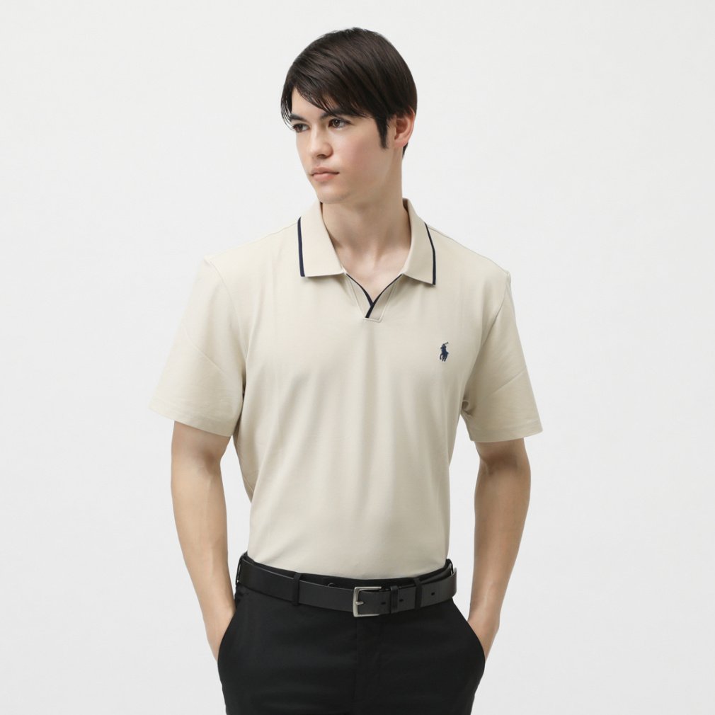RALPH LAUREN Men's Golf Wear Johnny Collar Tailored Fit Performance Polo Shirt SS25-2271