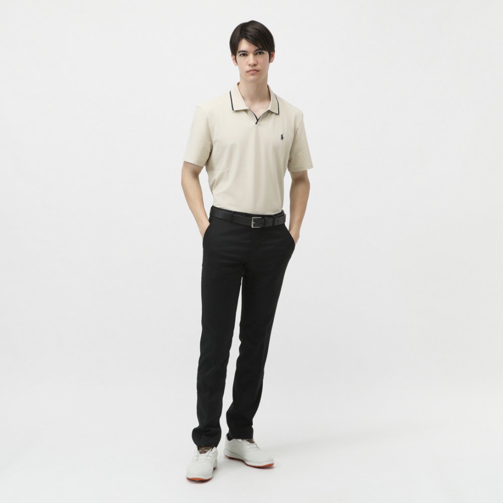 RALPH LAUREN Men's Golf Wear Johnny Collar Tailored Fit Performance Polo Shirt SS25-2271